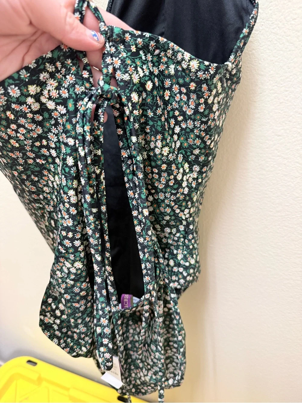 J. Crew black floral
